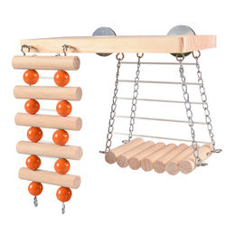 Duvoplus Kletter- und Schaukelspielplatz aus Holz – Bild 1 von 2