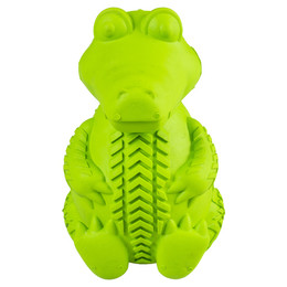 Produktbild von duvoplus Krokodil sitzend aus Gummi Hundespielzeug