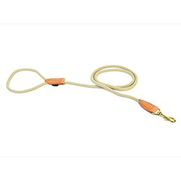 Produktbild von duvoplus Leine aus Nylon mit Leder-Finish, Explor Forest, 135 cm/8 mm, Beige - 135 cm
