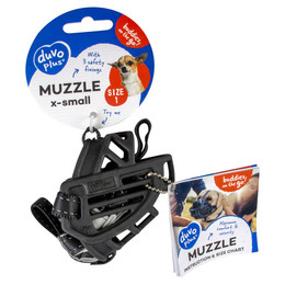 Produktbild von duvoplus Maulkorb aus Gummi Größe 1 XS Schwarz