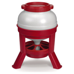 Produktbild von Duvoplus Polystyrol Futterreservoir mit Füßen 20L Rot - 20 l