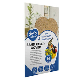 Produktbild von duvoplus Sandpapier Hintergrund M für Vogelvolieren - 6 x 25 cm