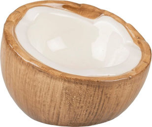 Produktbild von duvoplus Stone Coconut Futternapf Keramik 30 ml braun/weiß - 30 ml