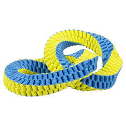 duvoplus Supa Nylon Double Hoop Hundespielzeug blau/gelb – Bild 1 von 2