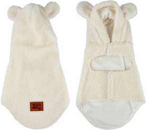 Produktbild von dynamic24 Hundejacke Teddyfleece mit Ohren creme - 1 Stk.