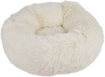 Produktbild von Dynamic24 Plüsch Hundebett Donut 55cm creme