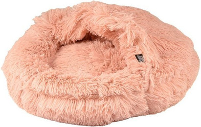 Produktbild von dynamic24 Plüsch Hundebett rosa Ø 55 cm - 55 cm