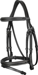 Produktbild von Dyon New English Collection anatomische Trense mit kombiniertem Reithalfter