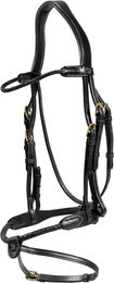 Produktbild von Dyon Rund geflochtene Trense mit kombiniertem Reithalfter
