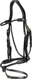 Produktbild von Dyon Rund geflochtene Trense mit kombiniertem Reithalfter