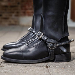 Dyon Sporenriemen Leder Schwarz – Bild 1 von 4