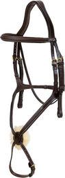 Produktbild von Dyon Trense mit geflochtenem mexikanischem Reithalfter