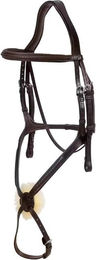 Produktbild von Dyon Trense mit geflochtenem mexikanischem Reithalfter NEC