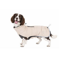 Produktbild von DAHLMANN Bloom Quilted Comfort Hundemantel Beige 45cm aus Nylon für mittelgroße Hunde