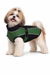 DAHLMANN Softshell Hundemantel Grün wasserabweisend mit Fleece gefüttert 45cm – Bild 1 von 10