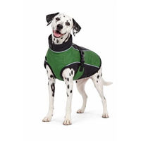 Produktbild von DAHLMANN Softshell Hundemantel Grün wasserabweisend und winddicht mit Fleece-Fütterung 62cm