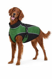DAHLMANN Softshell Hundemantel Grün wasserabweisend und winddicht mit Fleece-Fütterung 70cm – Bild 1 von 10