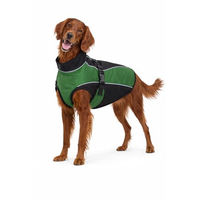 Produktbild von DAHLMANN Softshell Hundemantel Grün wasserabweisend und winddicht mit Fleece-Fütterung 70cm