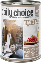 Daily Choice Hundefutter Adult mit Wild Stückchen in Sauce, getreidefrei und glutenfrei, 6 x 400 g - 6 x 400 g – Bild 1 von 2