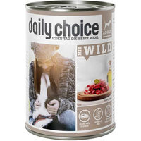 Produktbild von Daily Choice Hundefutter Adult mit Wild Stückchen in Sauce, getreidefrei und glutenfrei, 6 x 400 g - 6 x 400 g