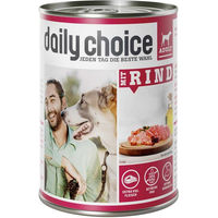 Produktbild von daily choice Hundefutter Adult Rind Stückchen in Sauce getreidefrei glutenfrei 6 x 400 g - 6 x 400 g