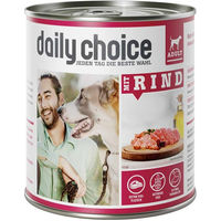 Produktbild von daily choice Hundefutter Adult Rind Stückchen in Sauce getreidefrei glutenfrei 6 x 800 g - 30 x 800 g