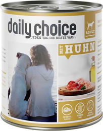 daily choice Hundefutter Huhn Stückchen in Sauce Adult getreidefrei glutenfrei 6 x 800 g - 6 x 800 g – Bild 1 von 2