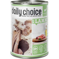 Produktbild von daily choice Hundefutter mit Lamm Stückchen in Sauce Adult getreidefrei glutenfrei 6 x 400 g - 6 x 400 g