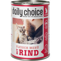 Produktbild von daily choice Katzen Nassfutter Rind Adult Getreidefrei und Glutenfrei 6 x 400 g - 6 x 400 g