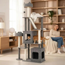 Dailygoods Katzenbaum Multi-Level mit Kratzsäulen – Bild 1 von 1