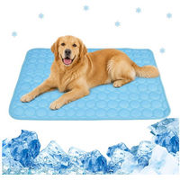 Produktbild von DAITORE Selbstkühlende Hundematte und Katzenkühlmatte aus Baumwolle Blau Waschbar