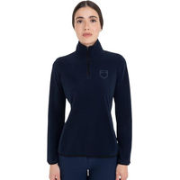 Produktbild von Damen Fleece Pullover 3/4-Zip Sweatshirt Navy Blazer Größe S