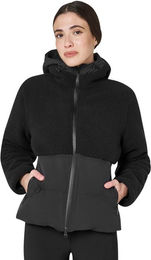 Damen Pufferjacke mit Teddy-Einsätzen HW26 in Schwarz XS – Bild 1 von 1