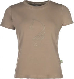 Damen T-Shirt Lauria Garrelli Amalfi Horse Head in Grau oder Beige Größe M – Bild 1 von 1