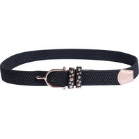 Produktbild von Damengürtel HKM Glamour Style in Schwarz und Gold 80 cm