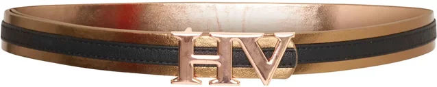 Produktbild von Damengürtel HV Polo Isabelle aus Kunstleder in Braun mit Gold in 75 cm