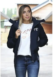 Damenjacke Pénélope Step aus Polyester in Schwarz oder Marine Größe S – Bild 1 von 1