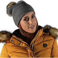 Produktbild von Damenmütze Flags&Cup Ida aus Acryl in Grau und Silber für den Winter