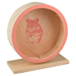 Danco Flamingo Nagerspielzeug Laufrad aus Holz Rosa Größe M – Bild 1 von 3