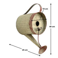 Produktbild von DanDiBo Vogelhaus Gießkanne aus Metall als wetterfeste Futterstation und Nistkasten zum Aufhängen 40 cm