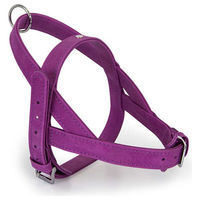 Produktbild von Das Lederband Boston Norwegergeschirr für Hunde aus Leder in Violett, Brustumfang 34-40 cm
