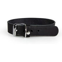 Produktbild von Das Lederband Halsband Weinheim aus Leder Schwarz 52 cm x 3 cm