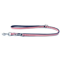 Produktbild von Das Lederband Hunde Führleine Firenze candy/saphire aus Leder 200 cm x 14 mm