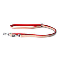 Produktbild von Das Lederband Hunde Führleine Firenze Leder rosa/rot 200 cm x 22 mm