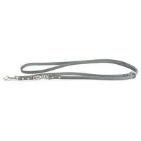Produktbild von Das Lederband Hunde Führleine Granite Grau 200 cm 12 mm