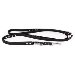 Produktbild von Das Lederband Hunde Führleine Schwarz aus Leder 300 cm x 18 mm
