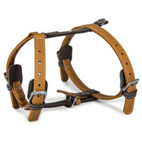 Produktbild von Das Lederband Hundegeschirr Amsterdam Caramel/Lava aus Leder mit Halsumfang 25-45 cm