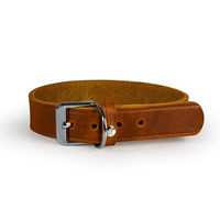Produktbild von Das Lederband Hundehalsband aus Leder in Braun, Länge 62 cm - 62 cm