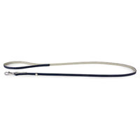 Produktbild von Das Lederband Hundeleine Amsterdam aus Leder in Blau und Grau