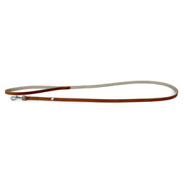 Produktbild von Das Lederband Hundeleine Amsterdam aus Leder in Brandy/Grey